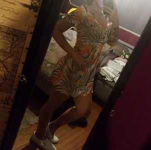 Forever 21 tropical print mini dress